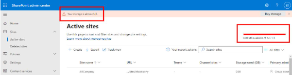 How to Increase Storage in SharePoint ?