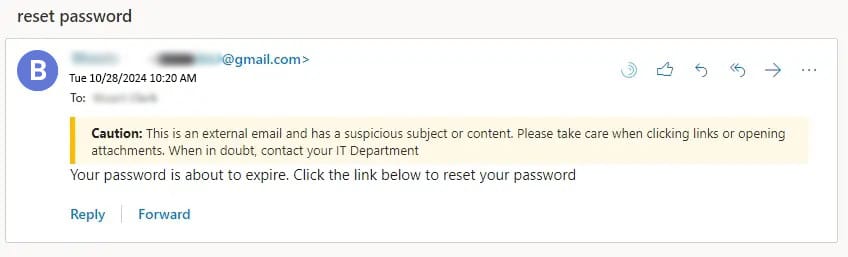 clear warning message